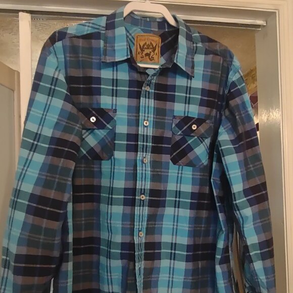 Red Camel Plaid Shirt long sleeve - Picture 4 of 5